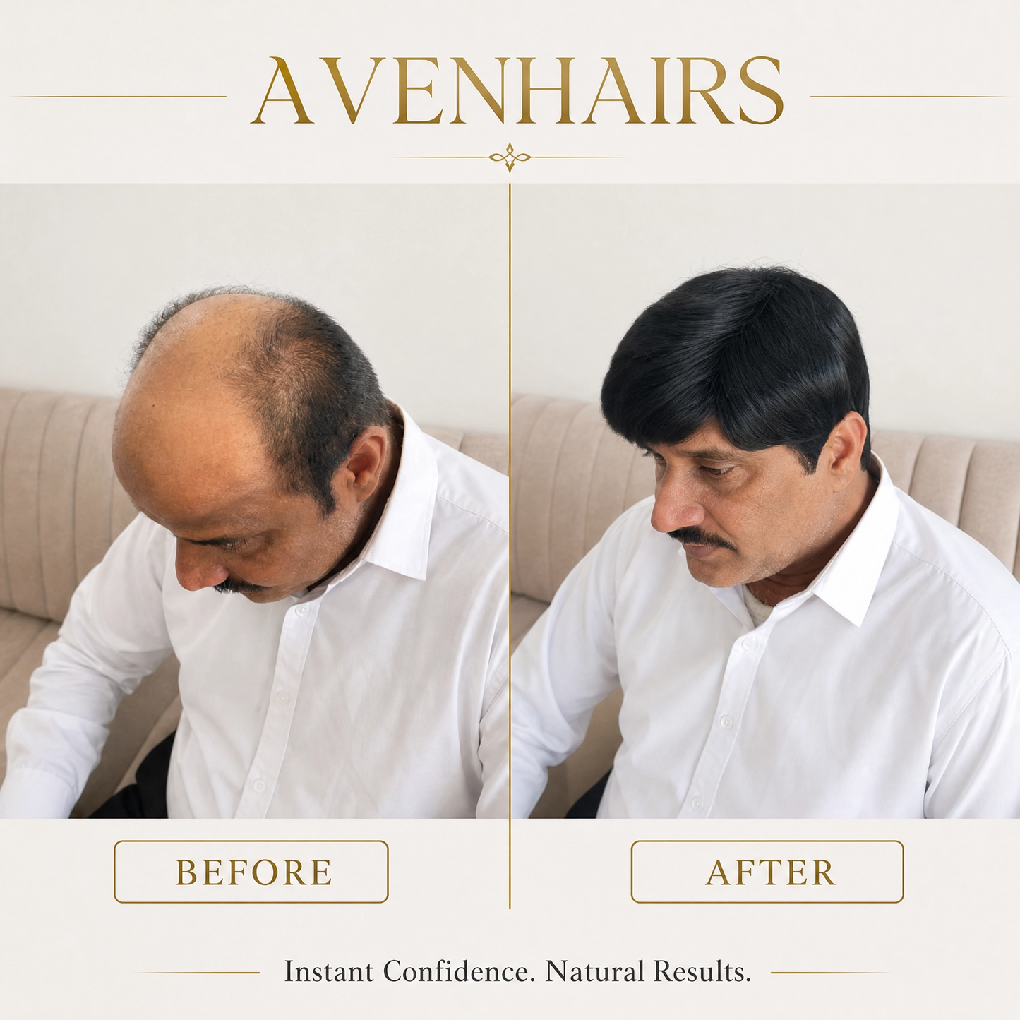 Men's Full Head Wig