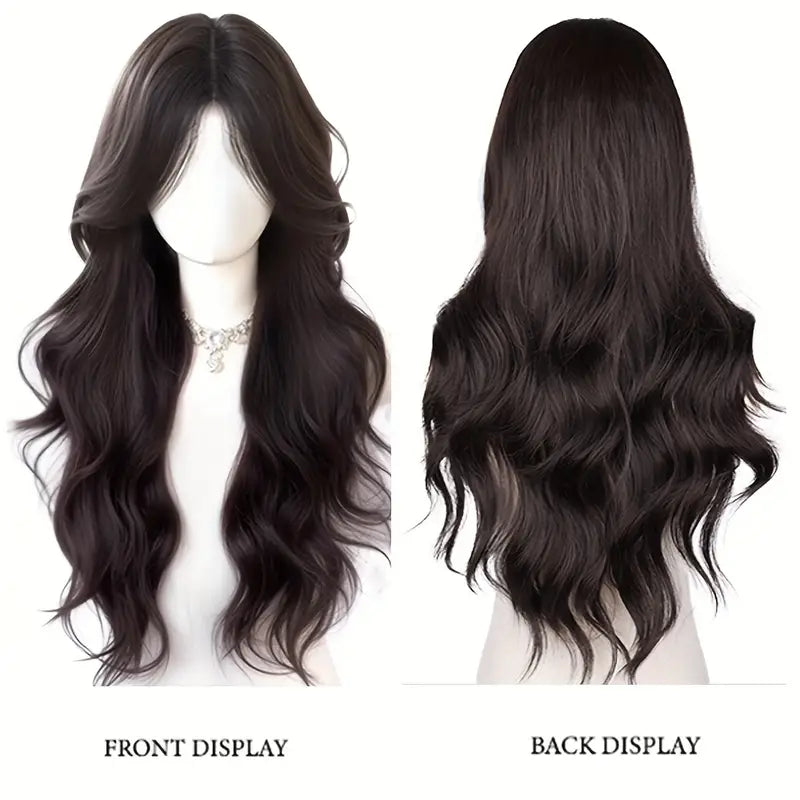 Elegant Long Wavy Cap Wig