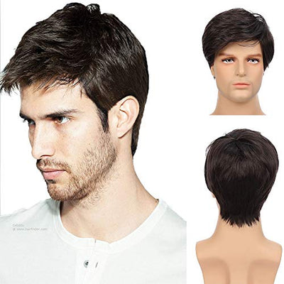 Natural Look Human Hair Wig for Men