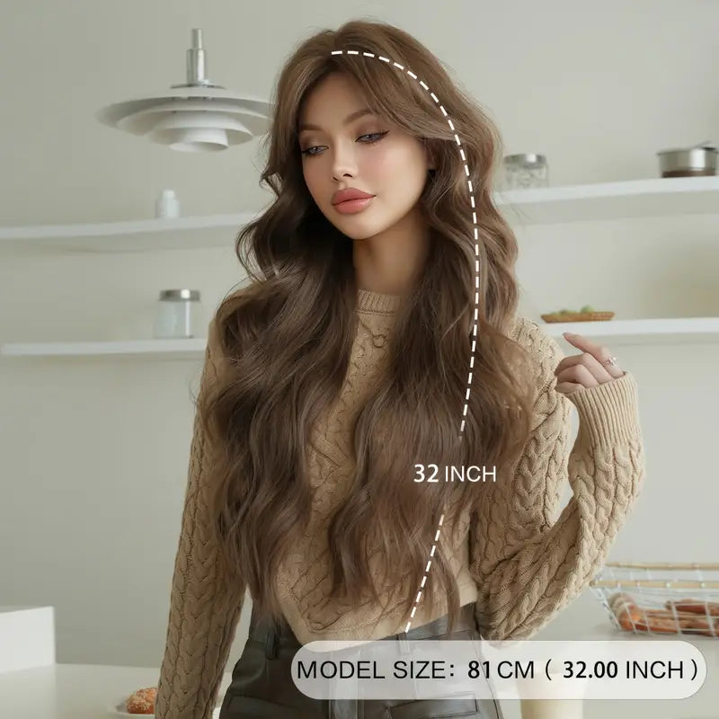 Elegant Long Wavy Cap Wig