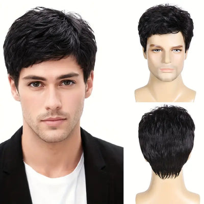 Medium Curley Gent's Wig