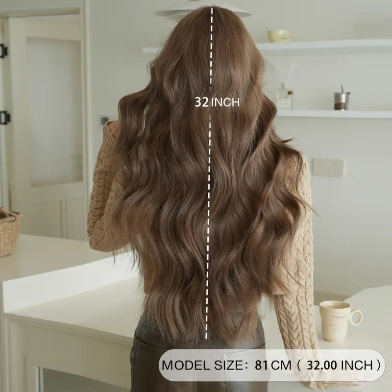 Elegant Long Wavy Cap Wig