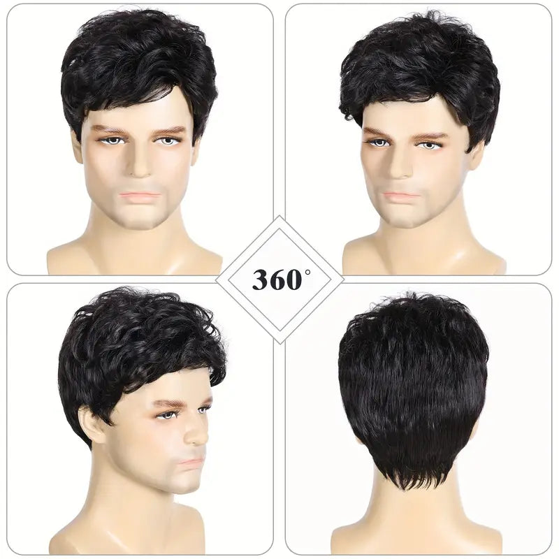 Medium Curley Gent's Wig