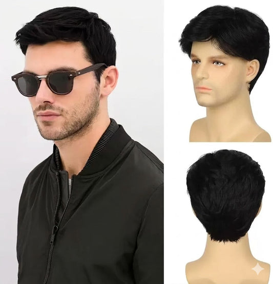 🖤 Men's Full Head Wig — by Avenhairs