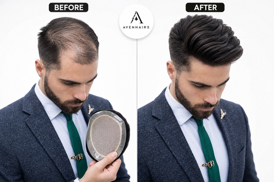 🧔 Avenhairs  Premium – Fully Skin Base Hair Patch